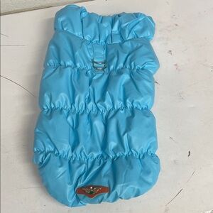 NEW - Blue Puffer Dog Jacket -size M